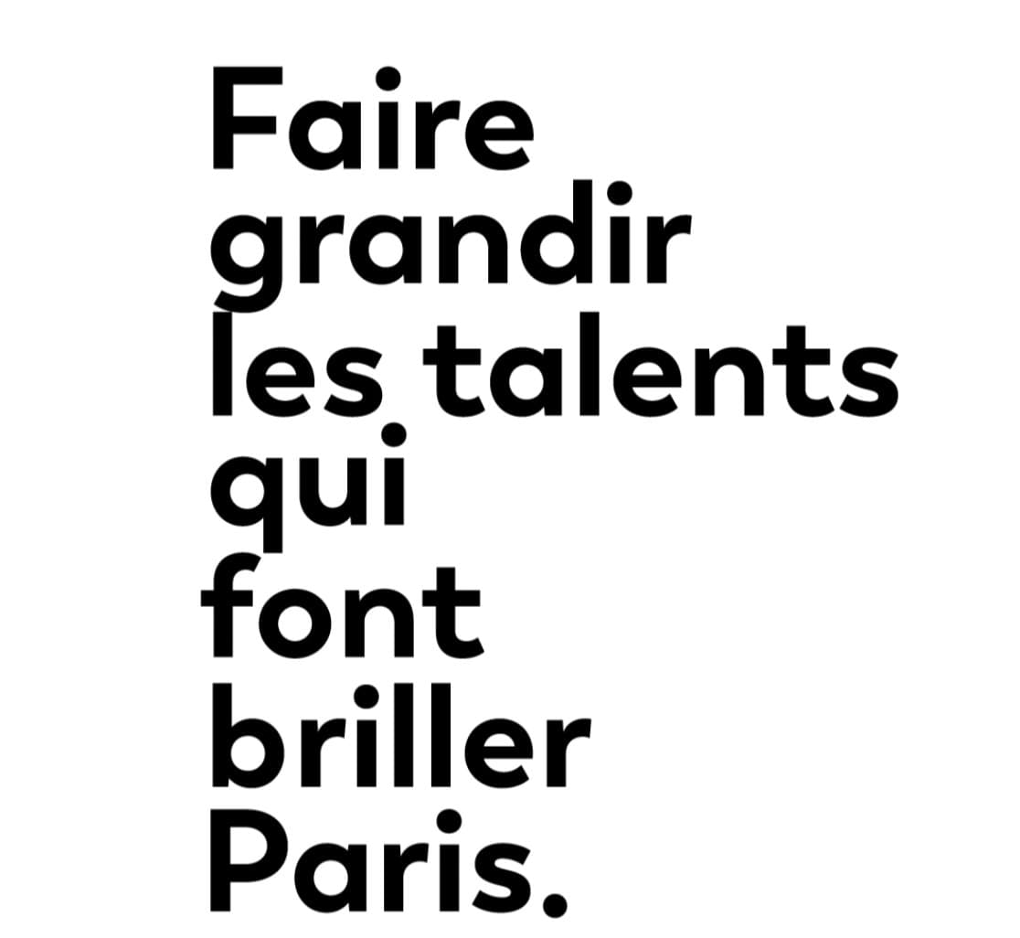 Faire grandir les talents qui font briller Paris