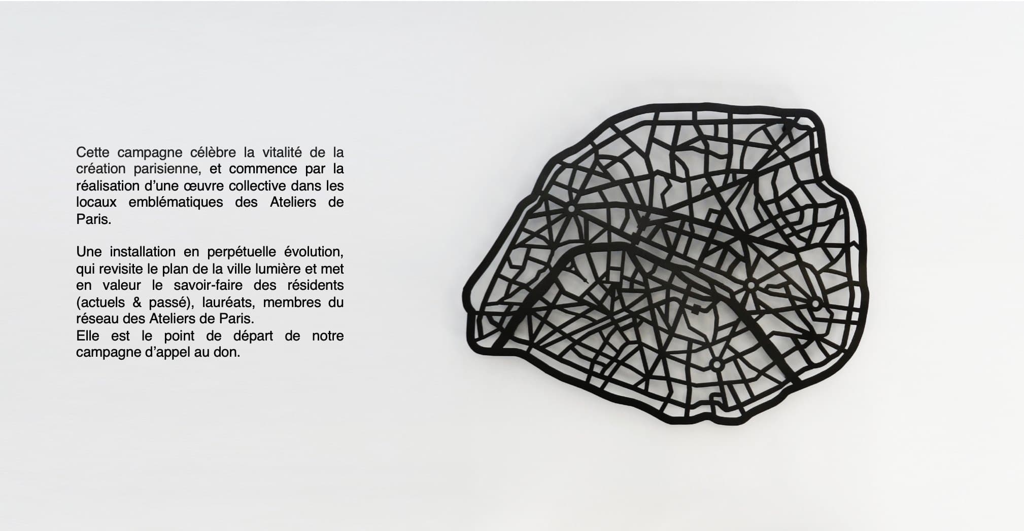 Sculpture du plan de Paris, l'œuvre collective