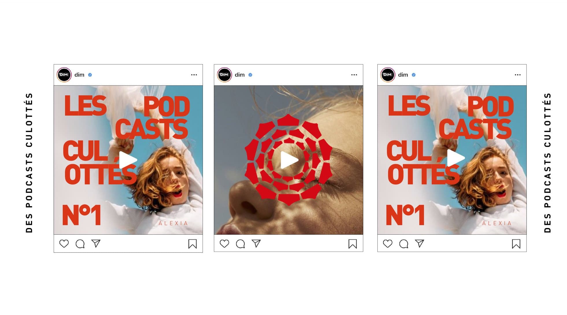 Posts Instagram des podcasts culottés