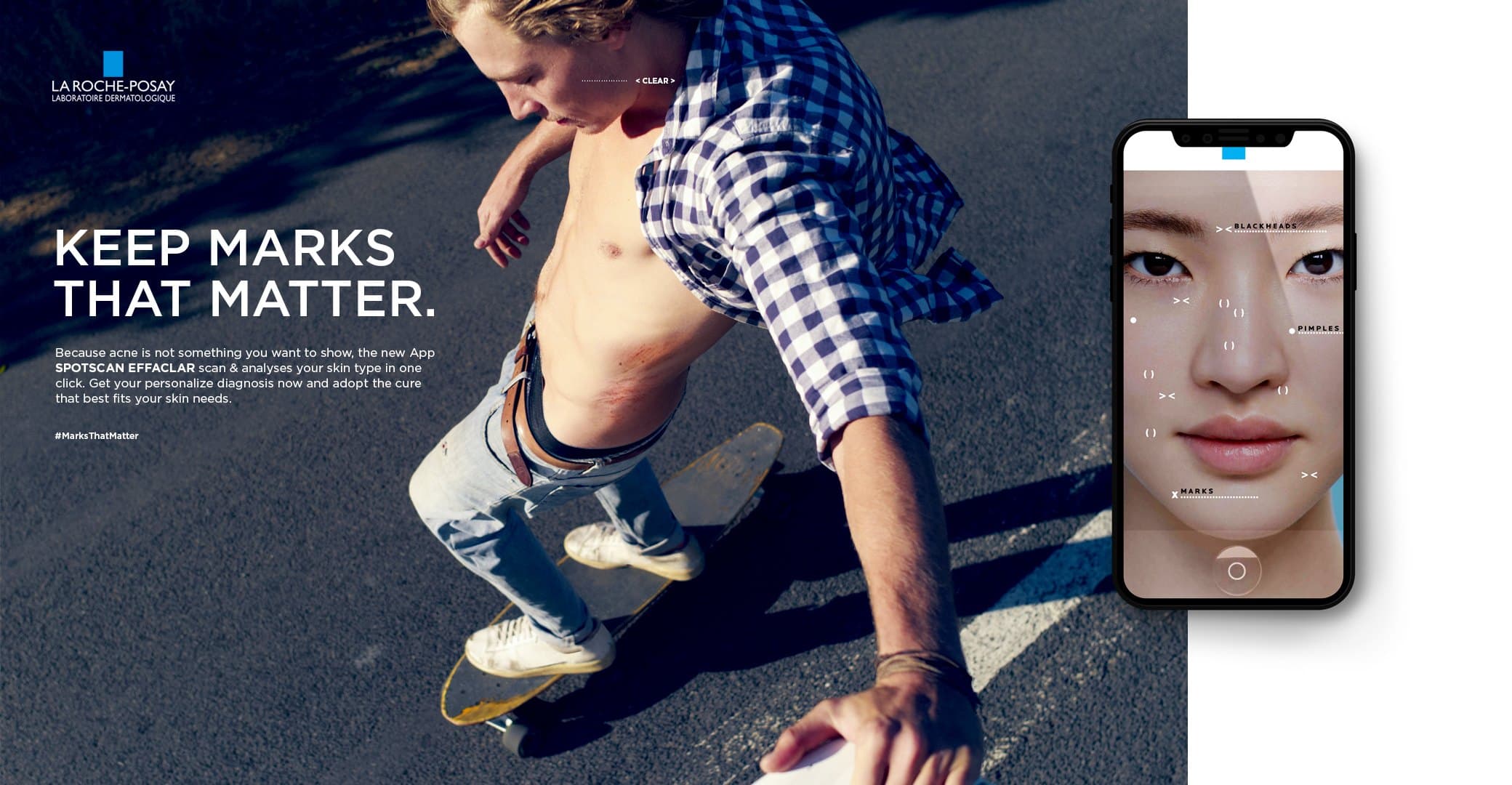 Keep marks that matter : skateur
