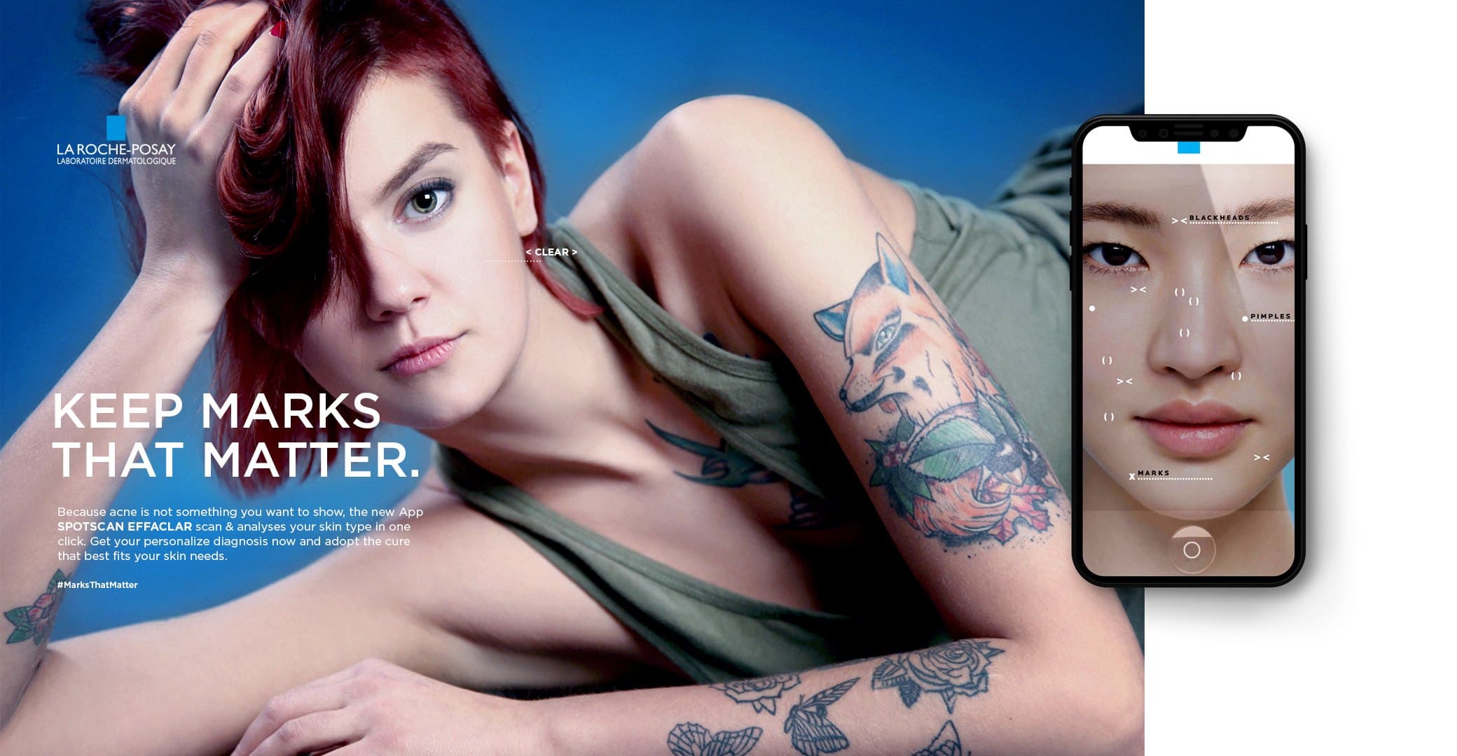 Keep marks that matter : jeune femme tatouée