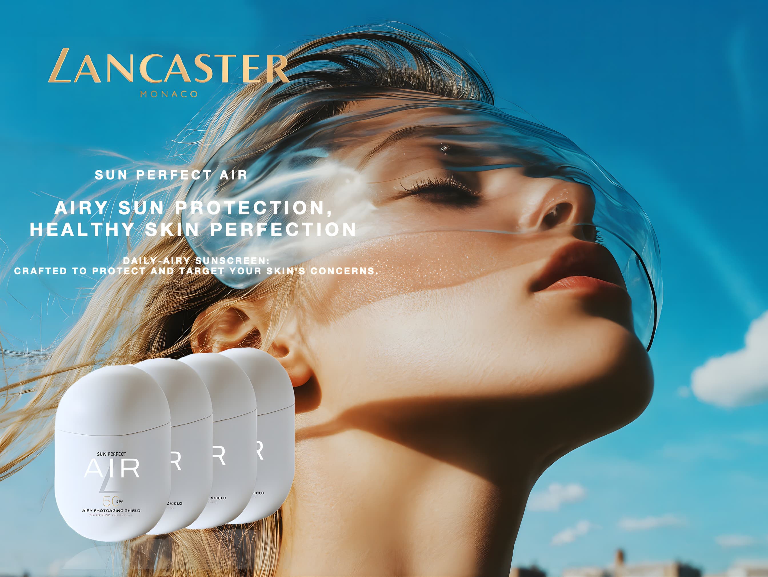 Print Lancaster Sun Perfect Air : airy sun protection, healthy skin perfection