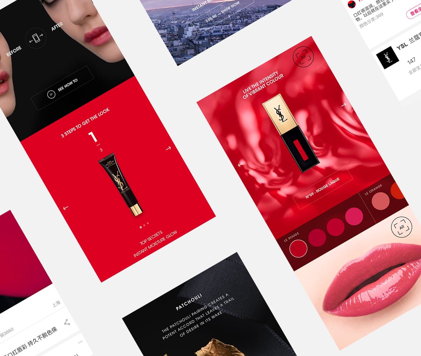 Contenus éditoriaux YSL Beauty sur Tmall